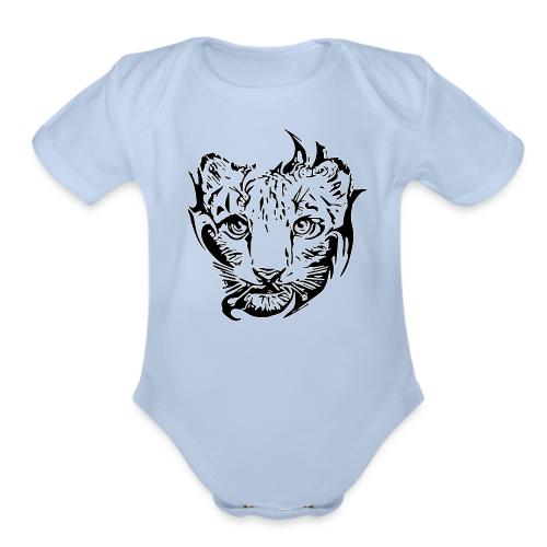 FUNNY CAT - Organic Short Sleeve Baby Bodysuit