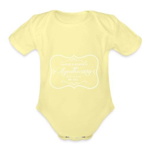MASTER RAYMOND APOTHECARY WHITE png - Organic Short Sleeve Baby Bodysuit