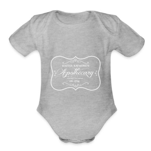 MASTER RAYMOND APOTHECARY WHITE png - Organic Short Sleeve Baby Bodysuit