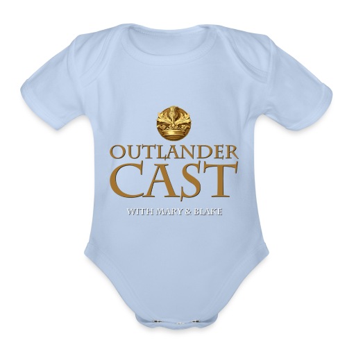 Outlander Cast Logo BOLD - Organic Short Sleeve Baby Bodysuit