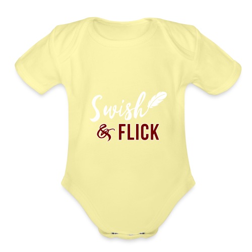 Swish And Flick - Organic Short Sleeve Baby Bodysuit