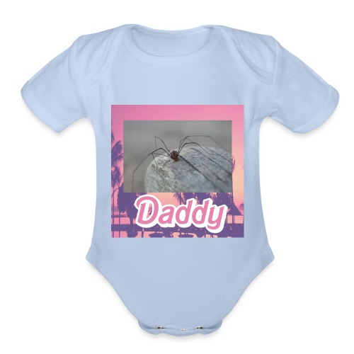 Daddy Long Legs - Organic Short Sleeve Baby Bodysuit