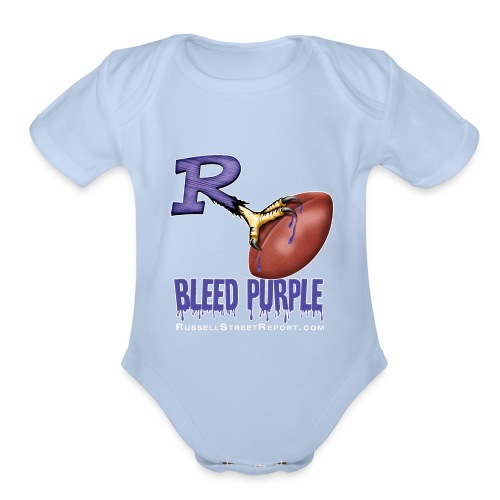 ravens r bleed shirt png - Organic Short Sleeve Baby Bodysuit