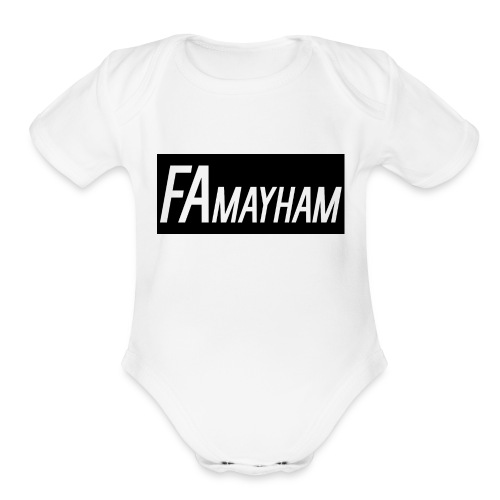 FAmayham - Organic Short Sleeve Baby Bodysuit