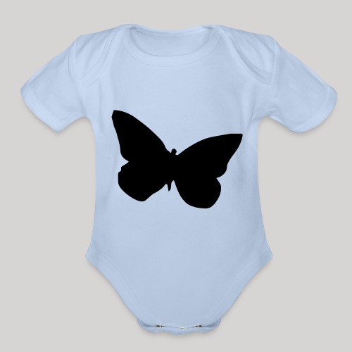 butterfly - Organic Short Sleeve Baby Bodysuit