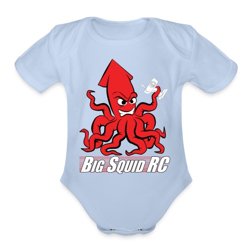 Big Squid RC - Angry Squid Edition 2 - Organic Short Sleeve Baby Bodysuit