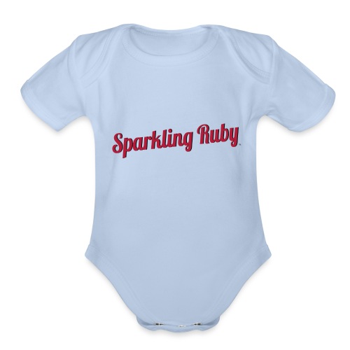 Sparkling Ruby - Organic Short Sleeve Baby Bodysuit