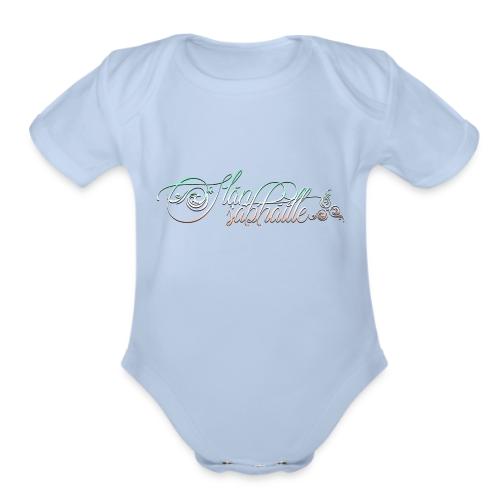 Safe Sound Irish Spiral Celtic Protection - Organic Short Sleeve Baby Bodysuit