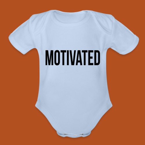 Motivated - Organic Short Sleeve Baby Bodysuit