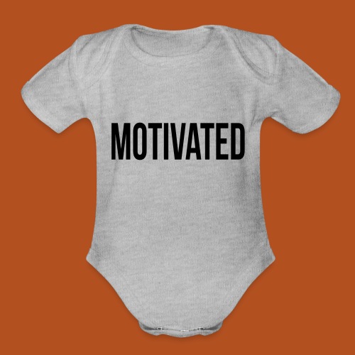 Motivated - Organic Short Sleeve Baby Bodysuit