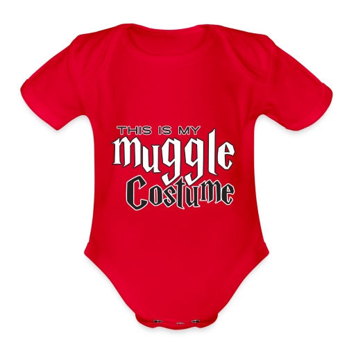 This Is My Muggle Costume - Organic Short Sleeve Baby Bodysuit