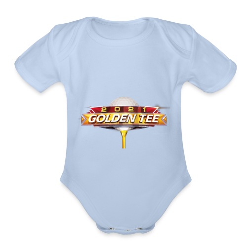 Golden Tee 2021 Logo - Organic Short Sleeve Baby Bodysuit