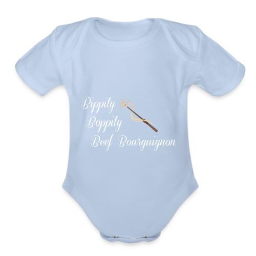 Bippity Boppity Beef Bourguignon - Organic Short Sleeve Baby Bodysuit