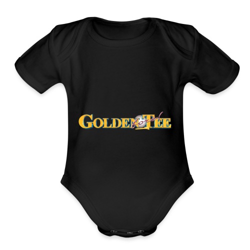 Golden Tee Fore! - Organic Short Sleeve Baby Bodysuit