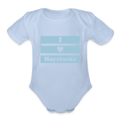 haystack 1 color vector - Organic Short Sleeve Baby Bodysuit