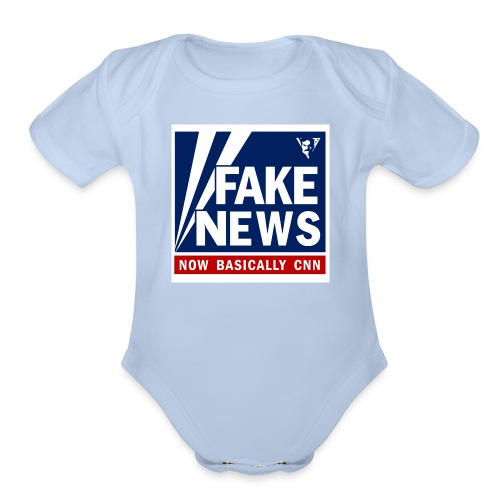 Fox News, Now Basically CNN - Organic Short Sleeve Baby Bodysuit