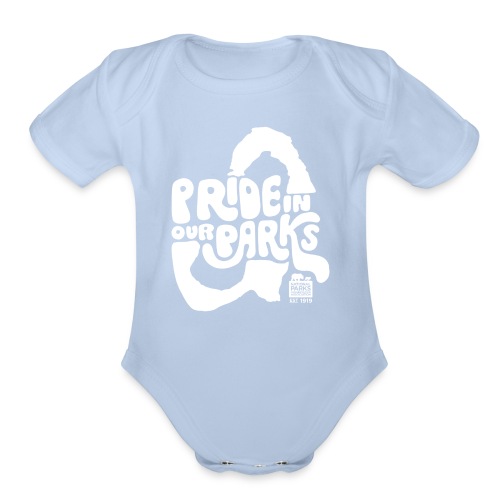 Pride in Our Parks Arches - Organic Short Sleeve Baby Bodysuit