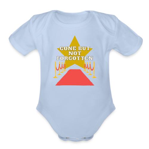 Gone But Not Forgotten Black - Organic Short Sleeve Baby Bodysuit