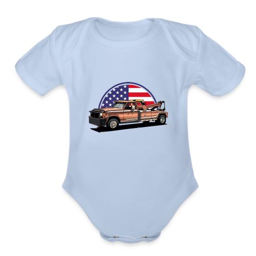 F100/F250 Two Truck - Organic Short Sleeve Baby Bodysuit