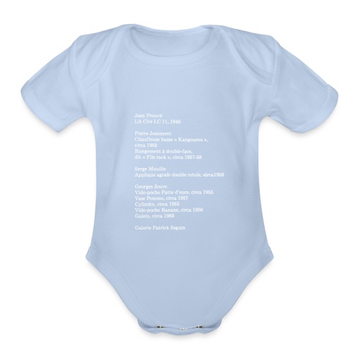 3 - Organic Short Sleeve Baby Bodysuit