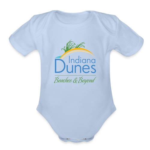 Indiana Dunes Beaches and Beyond - Organic Short Sleeve Baby Bodysuit