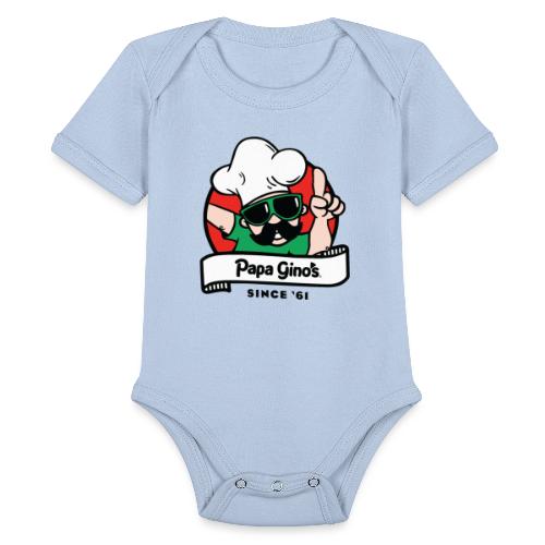 #1 Papa Gino - Organic Short Sleeve Baby Bodysuit