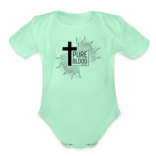 Pure Blood, Non GMO - Organic Short Sleeve Baby Bodysuit