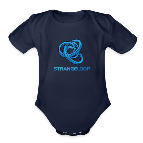 Blue Tangle - Organic Short Sleeve Baby Bodysuit