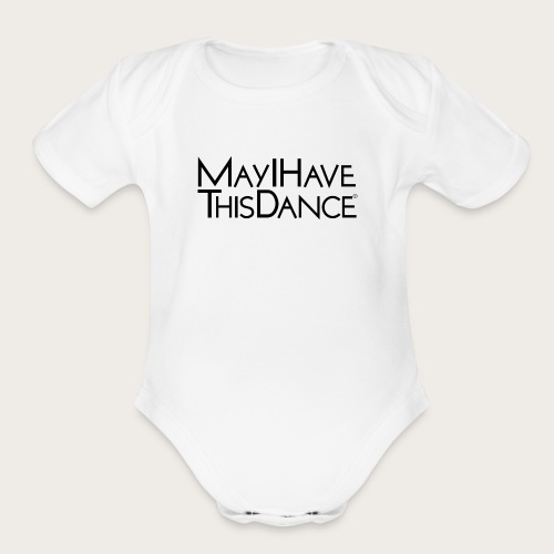 MAYI shirt logo black - Organic Short Sleeve Baby Bodysuit