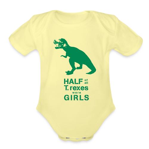 Tyrannosaurus Rex - Organic Short Sleeve Baby Bodysuit