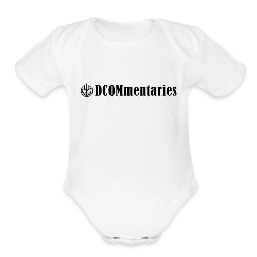 DCOMmentaries Podcast Logo - Organic Short Sleeve Baby Bodysuit