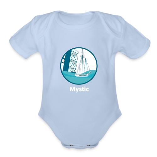 Mystic CT Drawbridge Men's Tri Tee Shirt - Organic Short Sleeve Baby Bodysuit