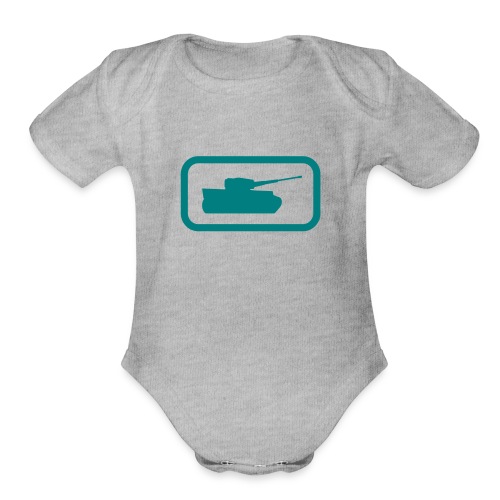 Tank Logo - Multi-Color - Axis & Allies - Organic Short Sleeve Baby Bodysuit