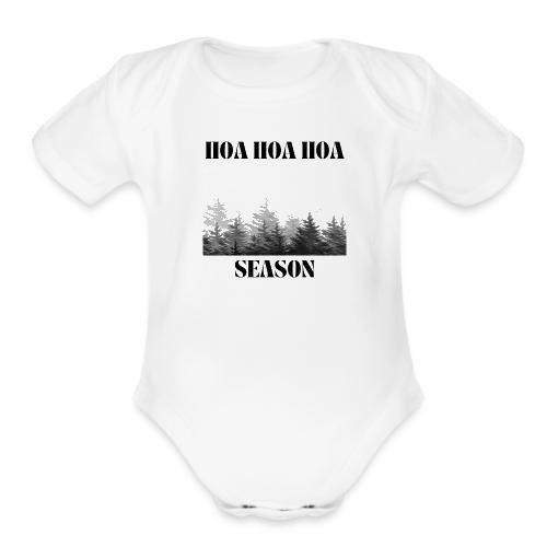 Hoa Hoa Hoa Season - Organic Short Sleeve Baby Bodysuit