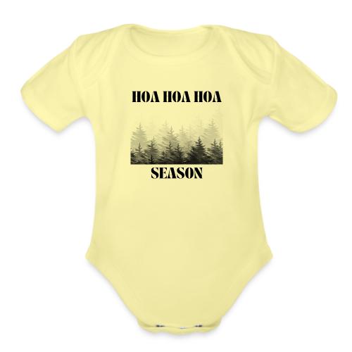 Hoa Hoa Hoa Season - Organic Short Sleeve Baby Bodysuit