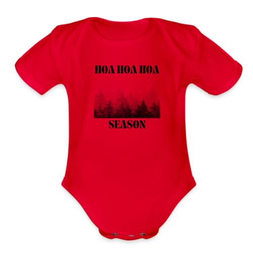 Hoa Hoa Hoa Season - Organic Short Sleeve Baby Bodysuit