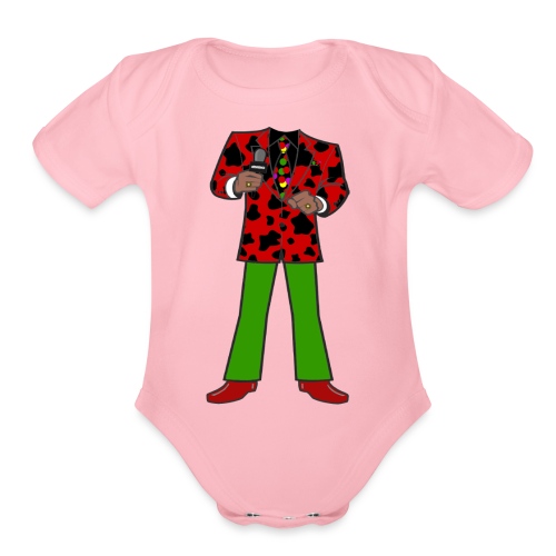 The Red Cow Suit - Organic Short Sleeve Baby Bodysuit