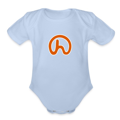 Hilltop - Logo Only - Organic Short Sleeve Baby Bodysuit