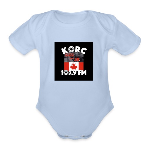 KORC Album Show Art Canadian Shield Album Art2 - Organic Short Sleeve Baby Bodysuit