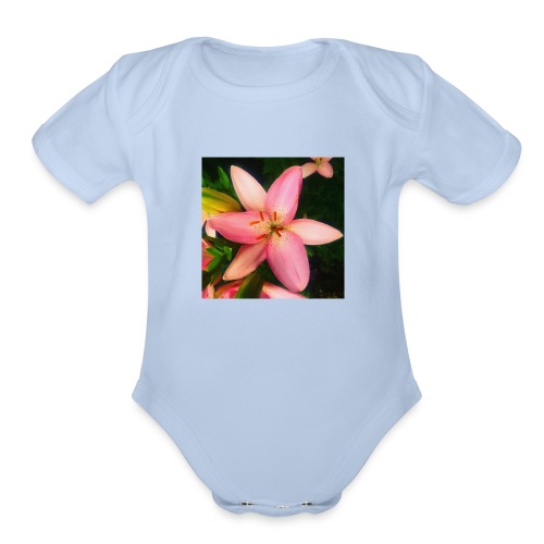 Summer Bloom - Organic Short Sleeve Baby Bodysuit