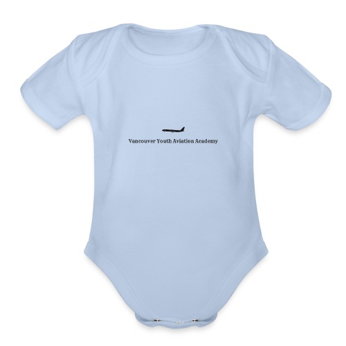 Grayscale on Transparent - Organic Short Sleeve Baby Bodysuit