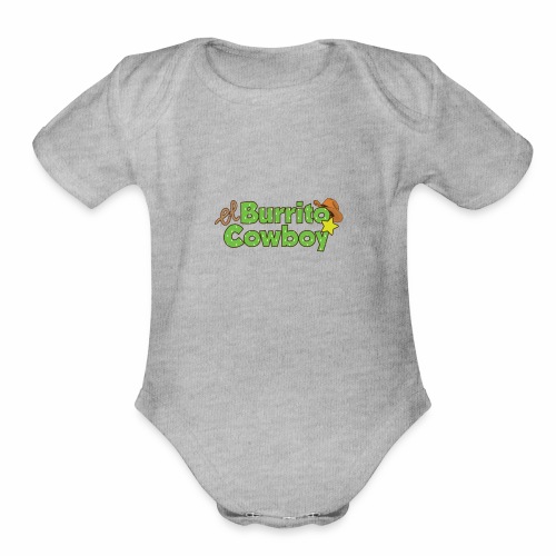 El Burrito Cowboy LOGO - Organic Short Sleeve Baby Bodysuit
