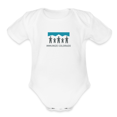 ImmunizeColorado vertical 4c transparent - Organic Short Sleeve Baby Bodysuit