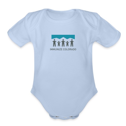 ImmunizeColorado vertical 4c transparent - Organic Short Sleeve Baby Bodysuit