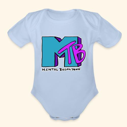 Mental Breakdown in the 90's - Organic Short Sleeve Baby Bodysuit