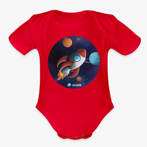 Solar System Scope : Little Space Explorer - Organic Short Sleeve Baby Bodysuit
