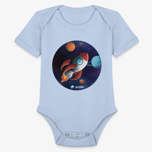 Solar System Scope : Little Space Explorer - Organic Short Sleeve Baby Bodysuit