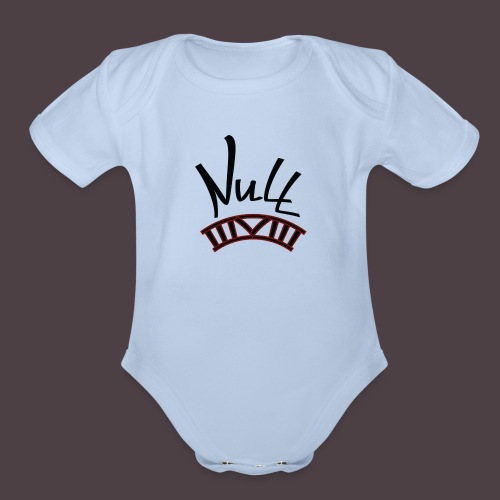 Null Logo - Organic Short Sleeve Baby Bodysuit