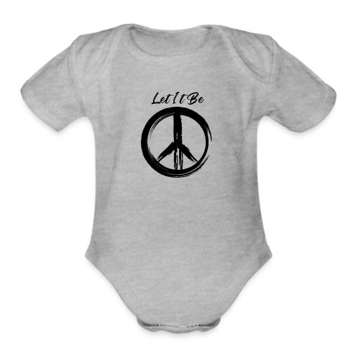 Let It Be - Organic Short Sleeve Baby Bodysuit