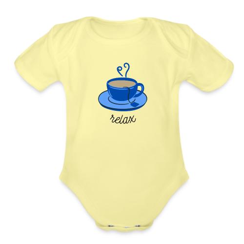 Relax Tea - Organic Short Sleeve Baby Bodysuit